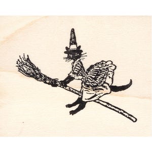 Witchiepoo 1027E Beeswax Rubber Stamps Unmounted, Cling, Mounted Stamp Halloween Stamping