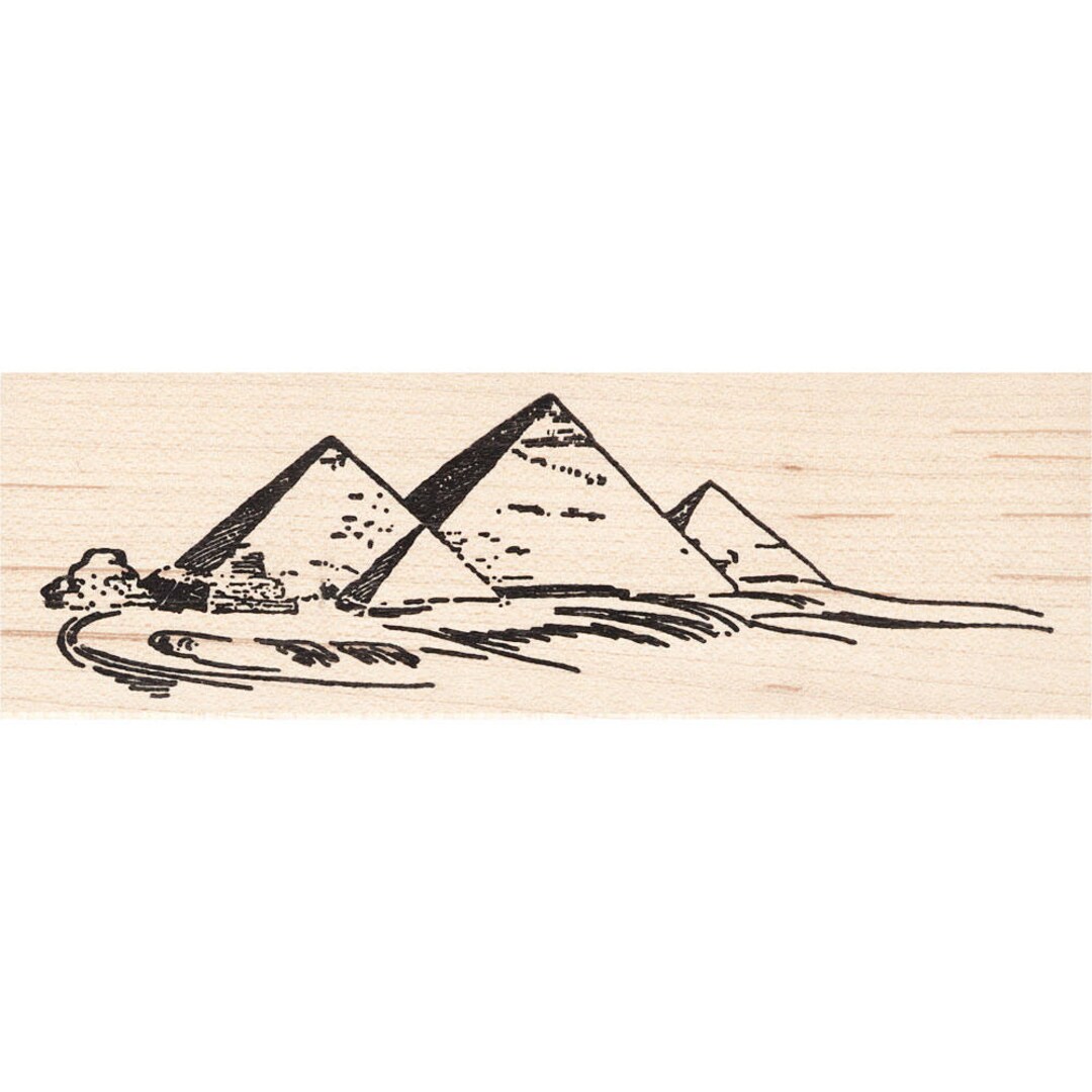Dune Pyramids 886I Beeswax Rubber Stamps Unmounted, Cling, Mounted ...