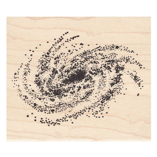 Milky Way 1506I Beeswax Rubber Stamps Unmounted, Cling, Mounted Stamp Scenic, Landscape Stamping