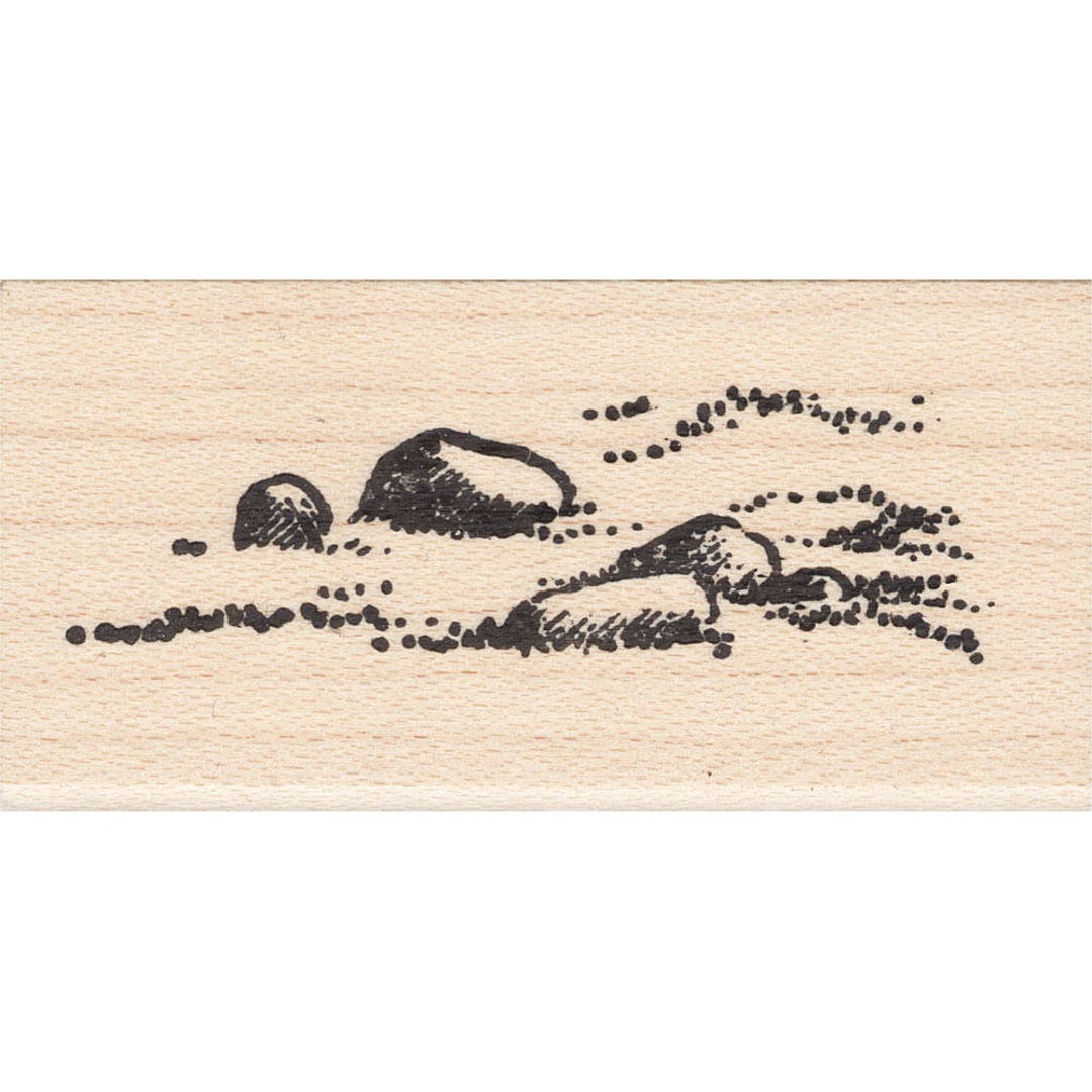 Rocks/sand 25A Beeswax Rubber Stamps Unmounted, Cling, Mounted Stamp