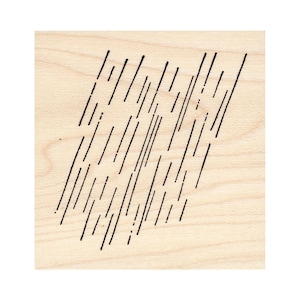 Rain 1523J Beeswax Rubber Stamps Unmounted, Cling, Mounted Stamp Scenic, Landscape Stamping