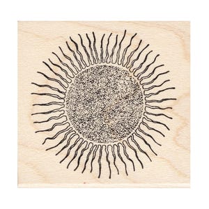 Blazing Sun 1026F Beeswax Rubber Stamps Unmounted, Cling, Mounted Stamp Scenic, Landscape Stamping