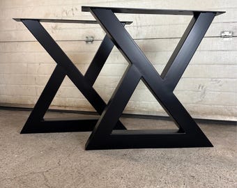 Gambe per tavolo geometriche moderne, supporto robusto per tavolo, gambe per tavolo resistenti con bordo naturale, base per tavolo architettonica, mobili fai da te, set da 2