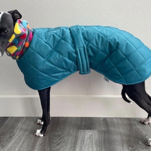 Waterproof whippet dog coats  greyhound quilted coats  warm whippet jackets  quilted coats for whippets