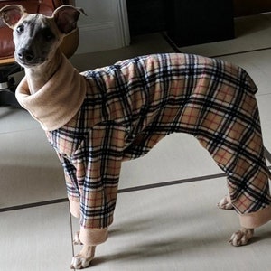 Greyhound Pyjamas, Greyhound Clothing, Greyhound Fleece Pjs, Dog Pyjamas, Whippet Clothing, whippet pyjamas , image 5