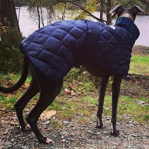 Waterproof winter greyhound coats. Winter coats for greyhound. Greyhound Fleece Coat UK image 7