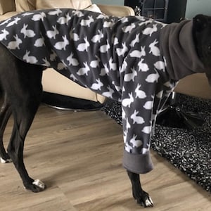 Pijamas Greyhound, Ropa Greyhound, Pijamas de lana Greyhound, Pijamas para perros, Ropa de látigos, Pijamas de látigos. imagen 7