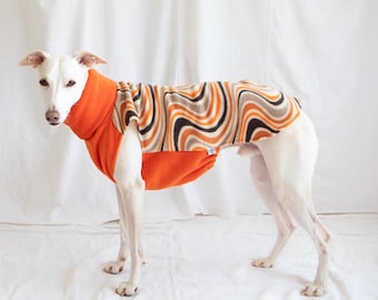 Lévrier et whippet, pull-over en laine polaire lévrier / Chandail/pull sans manches