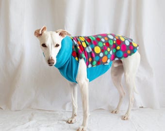 Pull polaire pour Whippet – Jumper chaud sans manches pour Greyhound et lévriers avec bande élastique sous le ventre