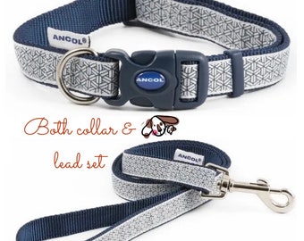 Dog collars adjustable and quick release collars and lead set, dog leash