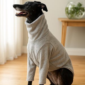 Whippet & Greyhound 2-Leg Pyjamas – Handmade Jersey Fleece-Backed Dog Jumper, Cozy Sighthound Sleepwear for Boys and  Girls