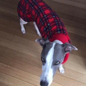 Greyhound, whippet ,saluki Italian greyhound iggy lurcher Plain Polar Fleece Jumper made in the uk. image 3