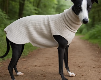 Lévrier et whippet, pull-over en laine polaire lévrier / Chandail/pull sans manches
