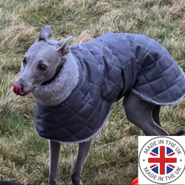 Wasserdichte Whippet-Wintermäntel mit langem Fleecekragen.