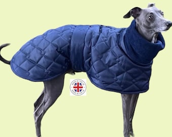 Whippet, Greyhound, Lurcher and Italian Greyhound Coats made in the uk