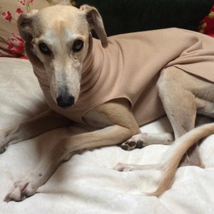 Greyhound and whippet,sighthound fleece jumpers / Sleeveless Sweater/pullover/vest CREAM
