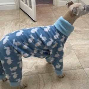 Pijamas Greyhound, Ropa Greyhound, Pijamas de lana Greyhound, Pijamas para perros, Ropa de látigos, Pijamas de látigos. imagen 4
