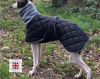 Greyhound coats with underbelly protection - Whippet coats with underbelly protection customs made,