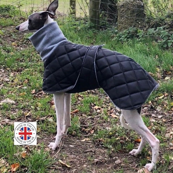 Greyhound coats with underbelly protection - Whippet coats with underbelly protection customs made,