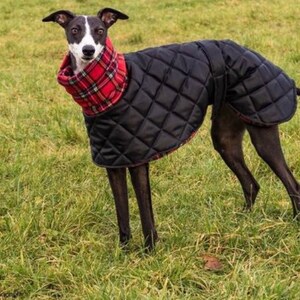 Waterproof winter greyhound coats. Winter coats for greyhound. Greyhound Fleece Coat UK image 4