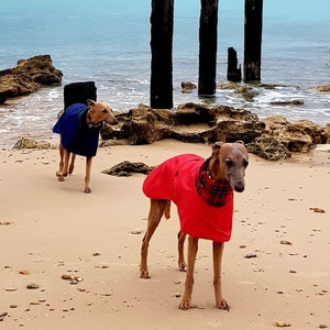 Manteau Greyhound, Manteau pour chien, Manteau doublé polaire, Manteau Whippet, Veste pour chien, Imperméable pour chien, Veste Whippet, image 10