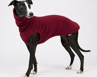 Whippet Fleece Jumper, Greyhound Sweater, Italian Greyhound Fleece, Sighthound Dog Jumper, Handmade UK