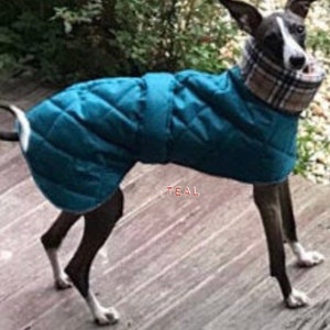 Waterproof winter greyhound coats. Winter coats for greyhound. Greyhound Fleece Coat UK image 10