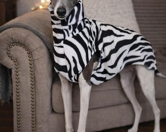 Whippet Jumper – Ready Made Greyhound Fleece Sweater, Sighthound Dog Clothing