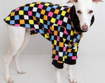 Whippet Dog Onesie – Fleece Two-Leg Pyjamas for Greyhounds & Sighthounds | Winter Warm Dog Sleepwear