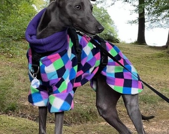 Greyhound and whippet fleece pyjamas