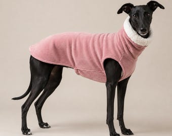 Whippet Sweater in Sherpa fleece | Chunky Winter Jumper for Whippets & Greyhounds | Luxury Sighthound Clothing