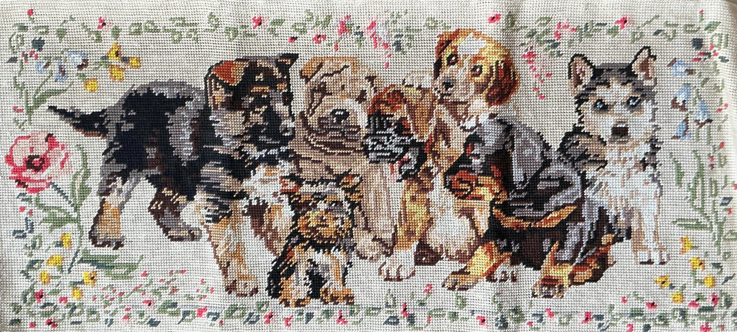 Husky Needlepoint - Etsy