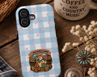Handyhülle für Hühnerliebhaber | Niedliche Handyhülle im Landhausstil | Lustige Hülle für das neue iPhone