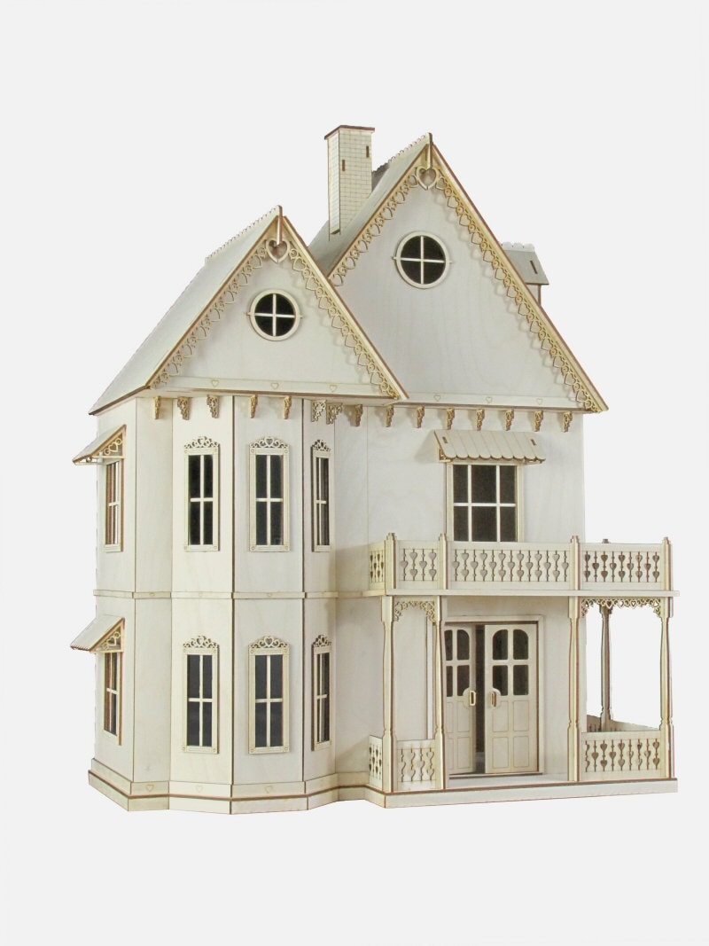 美品 ビクトリアン ドールハウス Victorian Dolls House Vitctorian Dollhouse, Assembled and Painted – Dollhouse Junction