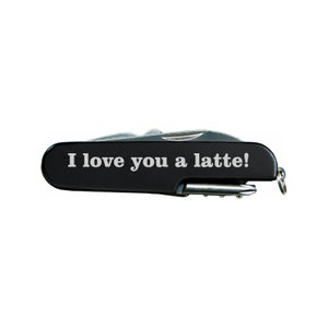 Your Personalized Quote Laser Engraved on Black Multi Tool Multitool Pocket Knife image 2