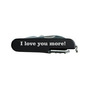 Your Personalized Quote Laser Engraved on Black Multi Tool Multitool Pocket Knife image 3