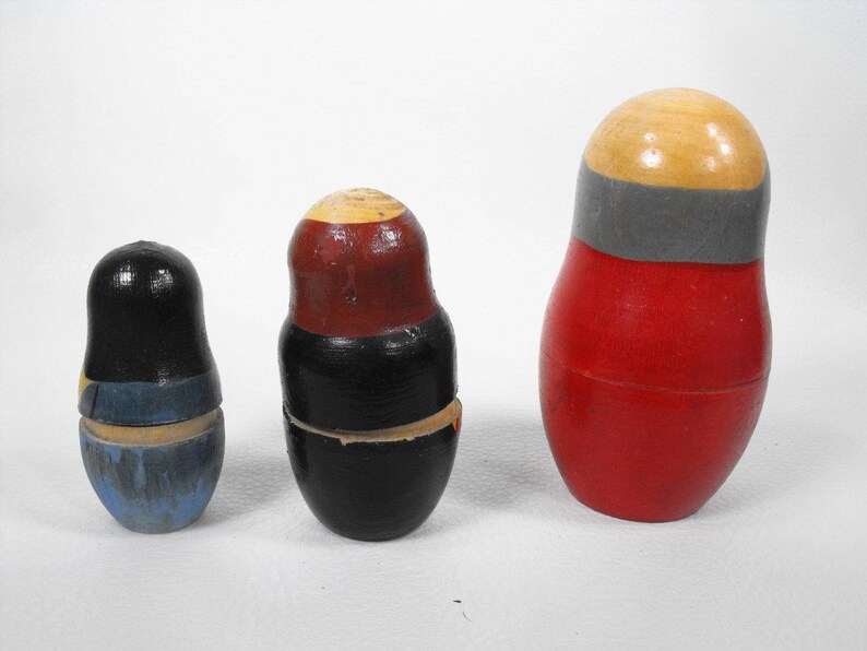 Vintage Russian Nesting Dolls Gorbachev Russian Stacking Etsy
