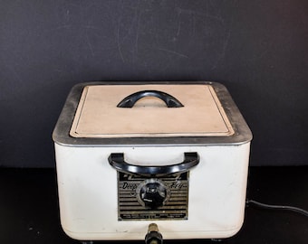 Vintage Deep Fryer - Made by Holiday, Mid Century Deep Fryer, All Metal Electric Fryer, Vintage Kitchen Deep Fryer, Retro Deep Fryer