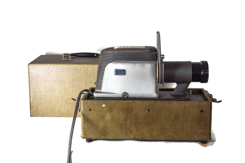 Vintage Slide Projector Argus Slide or Film Projector with Slide Wheel Mid Century Argus Slide Projector Argus 200 Slide Projector