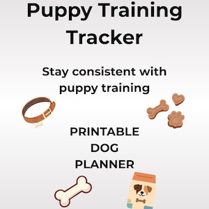 Planilha de Treinamento de Filhotes para Imprimir | Registro de Treinamento de Higiene e Cocô do Seu Cão, Planejador de Rotina para Filhotes, Itens Essenciais para Novos Filhotes, Download Instantâneo
