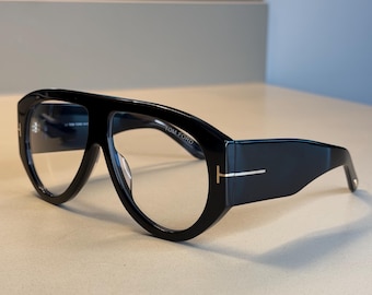 TOM FORD Bronson eyeglasses – FT1044 02B | Transparent Shield Aviator - unisex