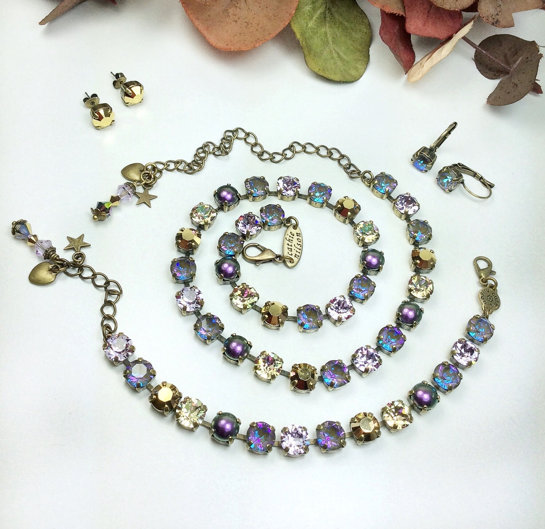 Swarovski Crystal 8.5mm Necklace Bracelet & Earrings | Etsy