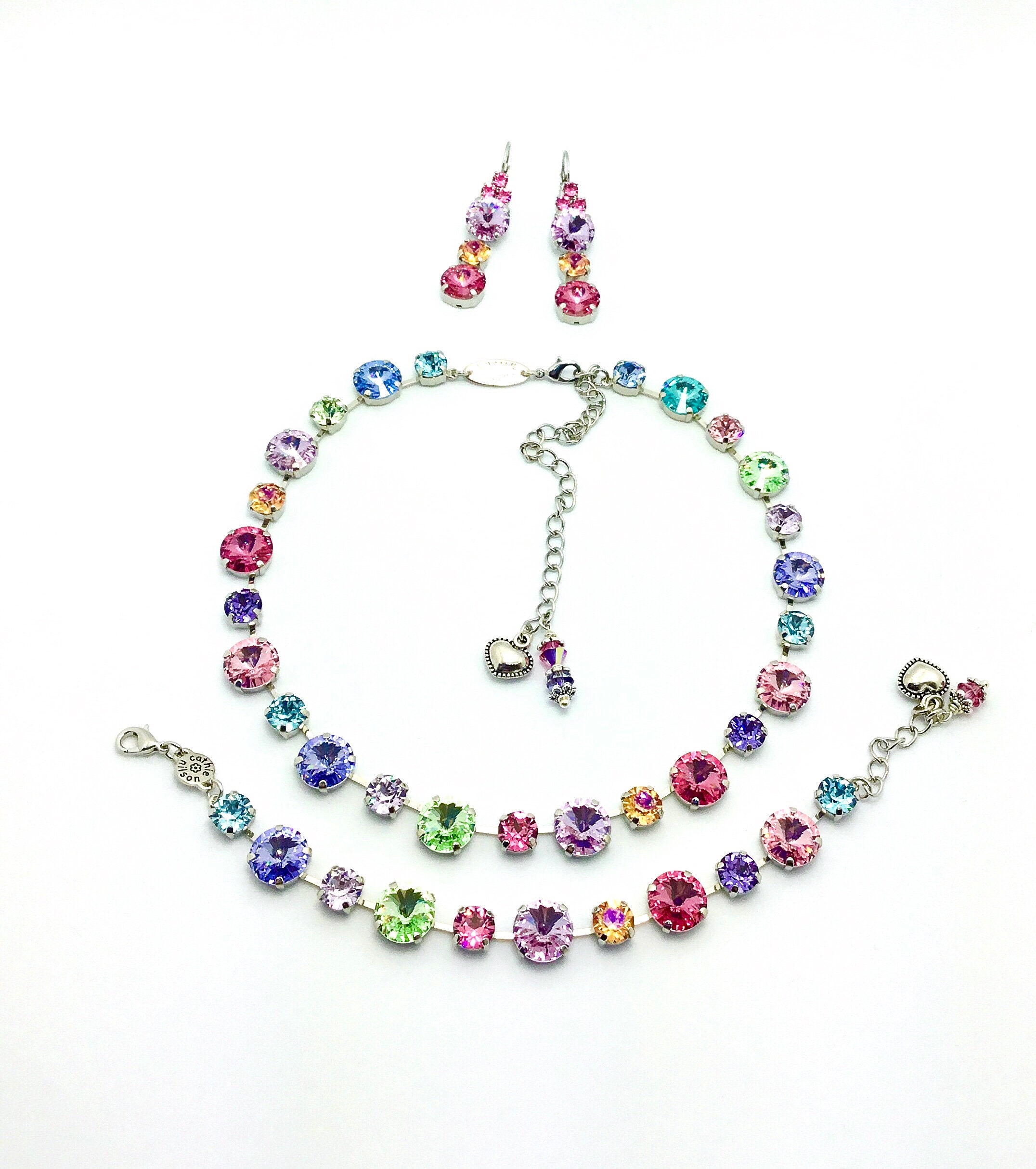 Swarovski Crystal 12MM Necklace Bracelet & Earrings | Etsy
