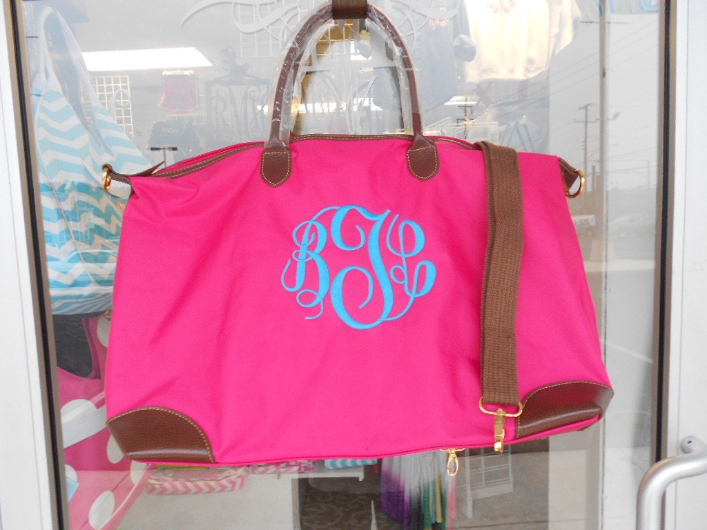 Large Weekender Tote Bag Monogram Font Shown MASTER CIRCLE Etsy