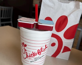 Support à sauce TopDip™ pour tasses Chick-fil-A | Accessoire de couvercle imprimé en 3D