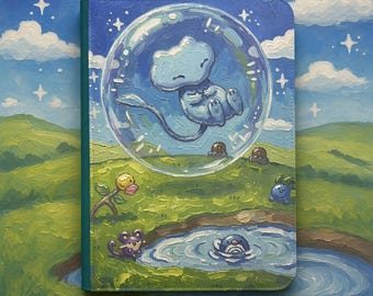 Bubble Mew Card Binder, Oil Painting Raised Texture, 4 or 9 Pocket Vault X, Toploader