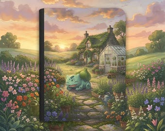 Bulbasaur Card Binder, Oil Painting Raised Texture Print, 4 or 9 Pocket VaultX Zip, Toploader