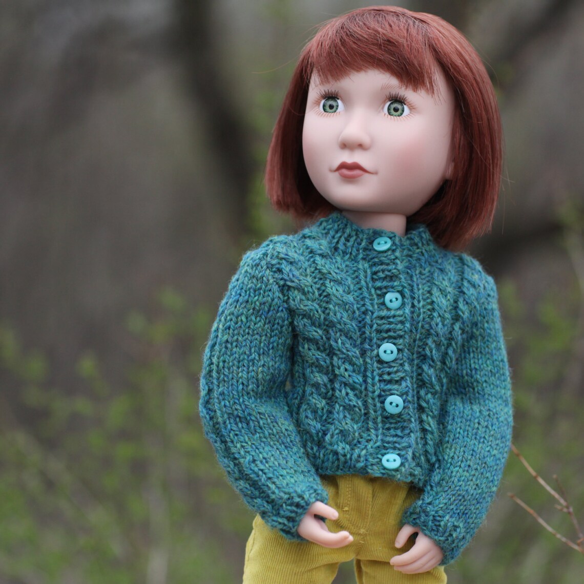 Cable Cardigan PDF Pattern for AGAT Doll - Etsy