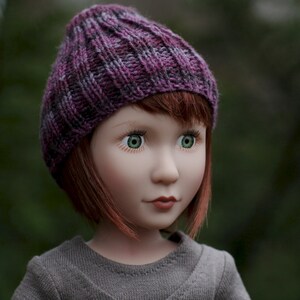 Gorro Gorro PDF Patrón de tejido para muñeca de 16 pulgadas como A Girl For All Time Doll