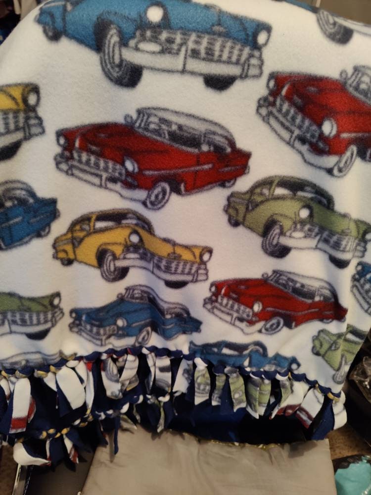 Classic Cars Hand Tied Double Sided Fleece Lap Size/baby - Etsy